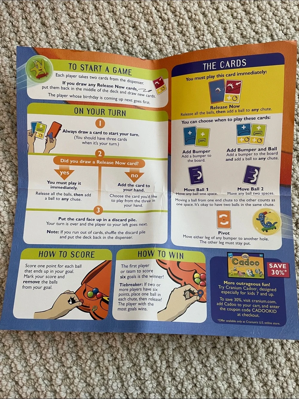 Cranium Bumparena Game Ages 7 and Up